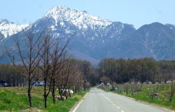 長野県原村くらすの家へ向かう風景